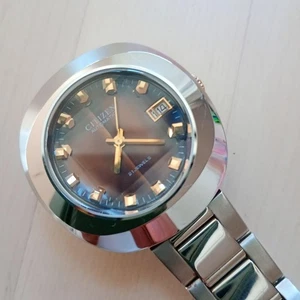 Citizen Automatic Watch Brown Cut Glass Working Product - Picture 1 of 18