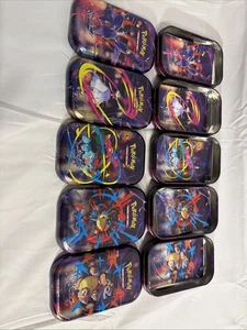 **OHNE PACKUNGEN** Mega Evolutions Mini Tin Full Art Set (5 Dosen) - Bild 1 von 6