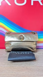 Bolso Kurt Geiger London Mini Kew Cuero Dorado 14cm (H), 20cm (L), 6cm (D) - Imagen 1 de 4