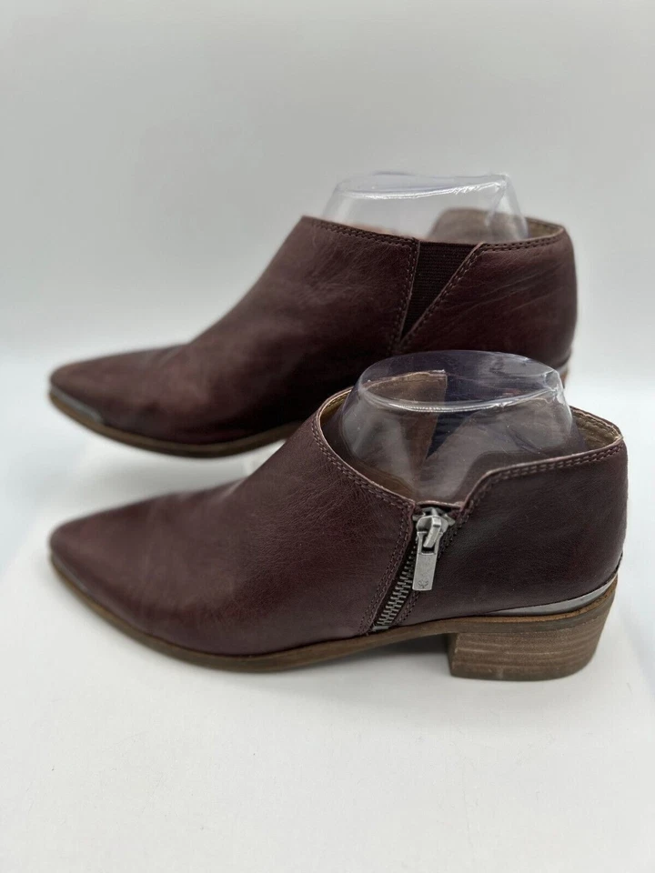 Lucky Brand Kobe's Slip-On Women's Sz 7M Brown Leather Upper Zip Boot - Image 1 of 4