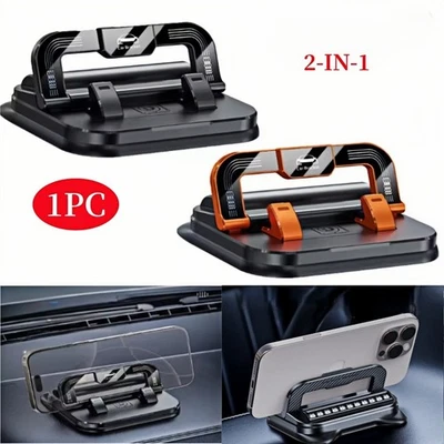360° Car Phone Holder w/ Number Plate 360° Rot Rotable Dashboard Universal - Image 1 of 4