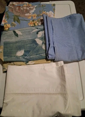 Lote de 4 fronhas individuais (diferentes designs) feitas à mão vários tamanhos - Imagem 1 de 4