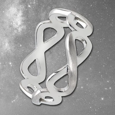 Balia Ring für Damen mit Unendlichkeitszeichen GR.58 aus 925er Silber BAR007P58 - Bild 1 von 4