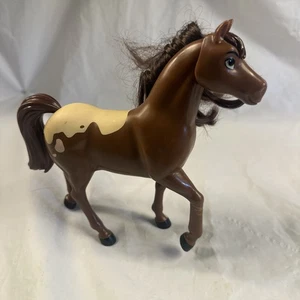 Barbie doll horse big size with two color brown ,cream Brown Mane Hair Preown C9 - Picture 1 of 24