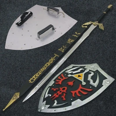 Espada Legend of Zelda Espada Mástil Skyward Réplica Espada con Vaina y Escudo Foto 1 de 4