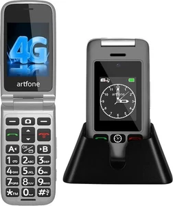 G6 4G Flip Phone for Seniors with 2.4" Dual-LCD丨SOS Button丨Time Reporting丨Spe... - Picture 1 of 9