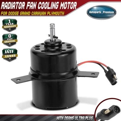 Двигатель вентилятора конденсатора кондиционера для Dodge Grand Caravan Plymouth Grand Voyager 1988 1989 - Изображение 1 из 4