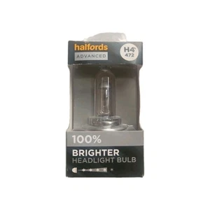 Halfords Advanced Headlight Bulb, 100% Brighter - H4 472 - Picture 1 of 3