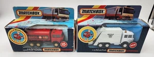Matchbox Super Kings K-131 Texaco Petrol Tanker & K-133 Refuse Truck - Picture 1 of 7
