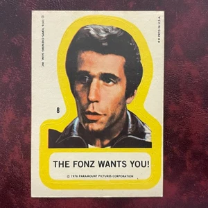 1976 Topps HAPPY DAYS Set "THE FONZ WANTS YOU!" STICKER #8 HENRY WINKLER NR-MINT - Picture 1 of 2