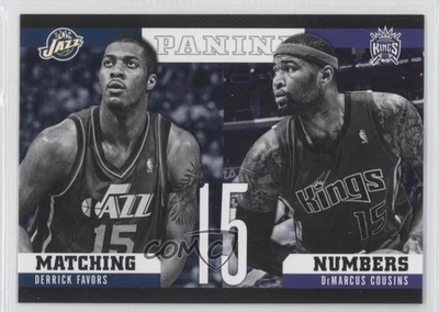 2012-13 Panini Matching Numbers Derrick Favors DeMarcus Cousins #12 - Image 1 of 2