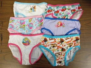 NWOT Disney Girls Underwear Lot Of 6 Size 4 - Picture 1 of 7