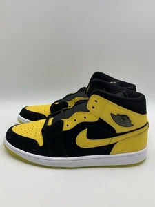 Nike Air Jordan 1 Mid New Love Yellow & Black Men’s 11 HJ6654-071 - Picture 1 of 21