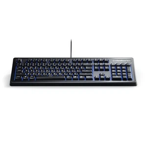 Steelseries Apex 100 Gaming Keyboard Tactile And Silent Blue LED Backlit - Picture 1 of 3