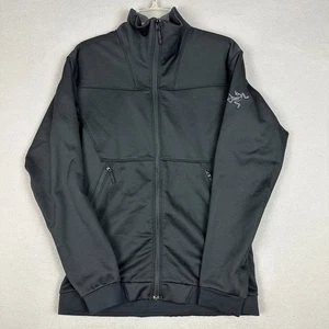 Arc'teryx Mens Medium Straibo Jacket Black Full Zip Casual Outdoor Hiking Ski - Picture 1 of 6