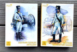 SET OF 2 HAT 1/72 AUSTRIAN CAVALRY ARTILLERY & AMMUNITION WAGONS #'s 8225 & 8226 - Picture 1 of 15
