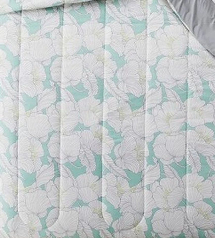 Tropical Green Floral Twin XL Reversible Comforter Dorm Bed - Image 1 of 1