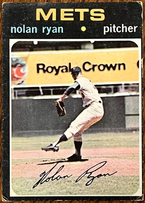 1971 Topps baseball card # 513 Nolan Ryan VG-EX - Image 1 of 4
