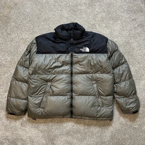 Vintage The North Face Jacket Size XXL 700 Retro Nuptse Down Puffer Black Gray - Picture 1 of 12
