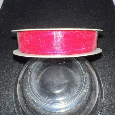 Ribbon Trends Organdy Ribbon Pink Sheer 1/2in X 10Yd - Image 1 of 2