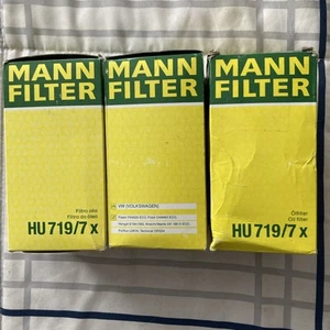 Mann Filter Mann-Filter HU 719/7 X Metal-Free Oil Filter Lot Of 3 Filters - Picture 1 of 5