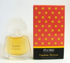 CAROLINA HERRERA FLORE EAU DE PARFUM 4 ml. 0.13 fl.oz. mini perfume NEW IN BOX - Picture 1 of 4