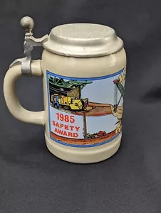 1985 West Germany PEABODY COAL Co Illinois Division Safety Award Lidded Stein - Picture 1 of 6