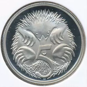 Australia 1989 cinco centavos 5c Isabel II - prueba - Imagen 1 de 3