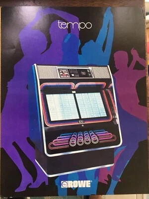 TEMPO R-84 By ROWE 1980 ORIG JUKEBOX PHONOGRAPH  SALES FLYER - Image 1 of 2