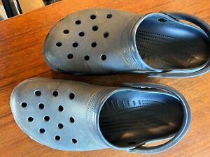 Crocs Navy Blue Clog's Slip On Sandal Shoes Unisex Size Men's 9 Women's 11