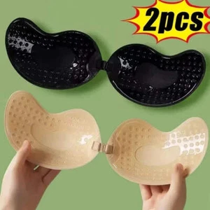 Sujetador adhesivo invisible sin tirantes sin tirantes sujetadores push up lencería para mujer mar - Imagen 1 de 13