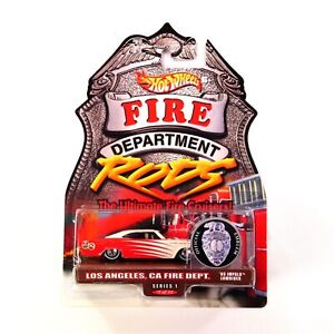 Hot Wheels Fire Department Rods Series 1 #5 Los Angeles, Ca '65 Impala Lowrider