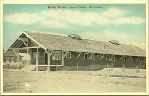 Bankgebäude verlorene Hütte Fremont County Wyoming Postkarte - Bild 1 von 2