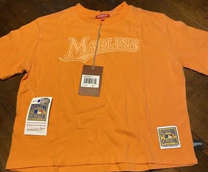 MLB Mitchell & Ness Cooperstown Collection Women’s Miami Marlins T-shirt Size S - Picture 1 of 6