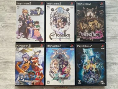 SONY PS2 Eternal Mana 1 2 & Ar Tonelico 1 2 & Poison Pink & Grim Grimoire set - Image 1 of 4