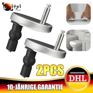 2PCS Toilettendeckel Scharnier Wc Sitz Befestigung Schrauben Für Toilettensitz - Bild 1 von 12