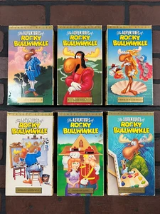 The Adventures Of Rocky And Bullwinkle VHS Tapes Volumes 1,2,3,4,6,8  - Picture 1 of 13
