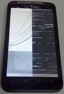 HTC Thunderbolt 8GB Black Verizon Smartphone Cracked Glass Bad LCD AS IS - Picture 1 of 9