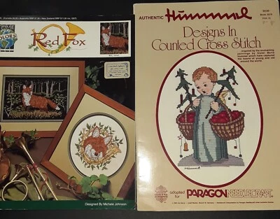 Cross Stitch Pattern Book Charts Hummel Paragon 1982 True Colors Red Fox 1992 B - Image 1 of 3