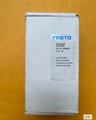 1PC New Festo SPTW-P10R-G14-A-M12  8000104   Pressure Sensor In Box Brand - Image 1 of 3