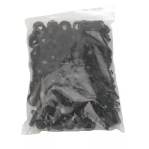 Tuercas y tornillos de jaula de montaje en rack M6 con arandelas, clips cuadrados, 50 piezas, lote negro - Imagen 1 de 1