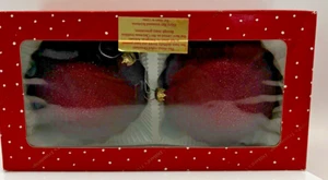 Dillards Borten - 2er Pack - Burgund ~ großer Weihnachtsschmuck - Bild 1 von 1