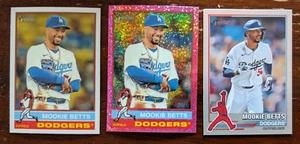 2025 Topps Heritage Chrome Mookie Betts Pink Sparkle White + Holofoil ReDefined - Picture 1 of 1