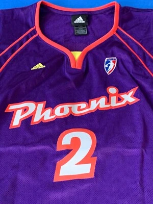 WNBA MERCURY/GEORGIA STAR KELLY MILLER AUTOGRAPHED ADIDAS PURPLE JERSEY XL - Image 1 of 4