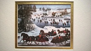 Currier & Ives Central Park In Winter NY American Fine Art Print Christmas Card - Picture 1 of 24