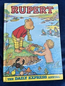 1975 Rupert the Bear Annual Daily Express HB Book Unclipped Clean Pages, Vintage - Picture 1 of 4
