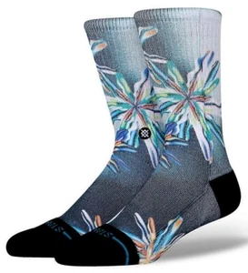Stance $20 men's socks 1 pair crew length "COYOACAN"floral print size Large - Picture 1 of 1