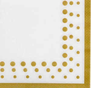 Sparkle and Shine Gold Paper Lunch Luncheon Napkins, - Picture 1 of 1
