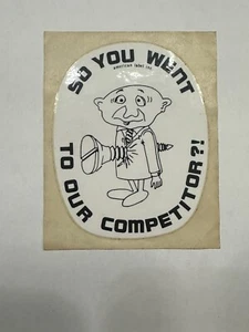 Vintage Sticker Humor Aufkleber American Label Company - Bild 1 von 4