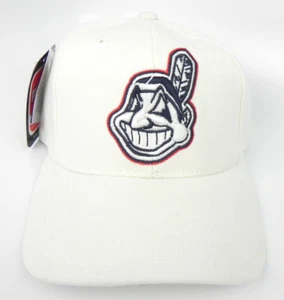 SOMBRERO BLANCO CLEVELAND INDIANS PUMA ATA MLB DE COLECCIÓN SNAPBACK JEFE WAHOO ¡NUEVO CON ETIQUETAS! ¡RARO! De lote antiguo - Imagen 1 de 9